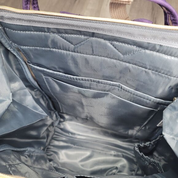 Himawari Large Capacity Purple Backpack With USB Port & Multiple Pockets travel - Picture 8 of 11